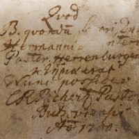 Münter and Richertz  inscription (1700 )