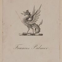 Bookplate of Francis Palmer